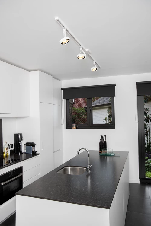 Lucide TRACK DORIAN Schienenstrahler - 1-Phasen Stromschiene / Schienensystem - 1xES111 - Weiß (Verlängerung) - Atmosphäre 4